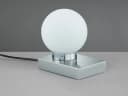 TRIO Leuchten LED Nachttischlampe Touch Glaskugel Silber/Weiß Bild 3