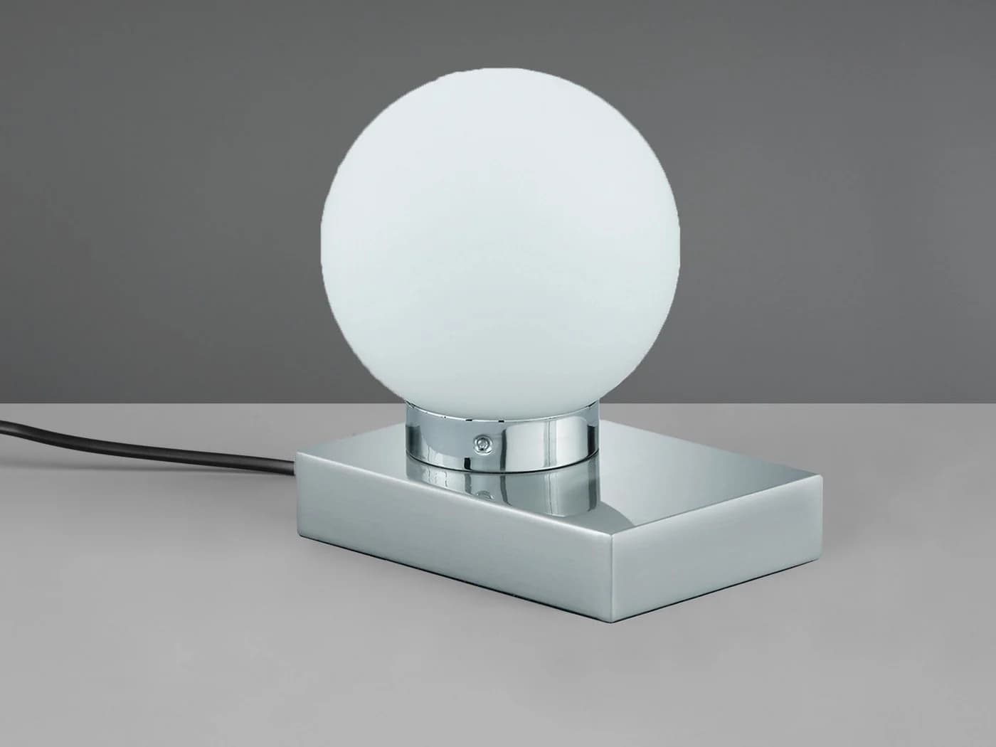 TRIO Leuchten LED Nachttischlampe Touch Glaskugel Silber/Weiß - Bild 3