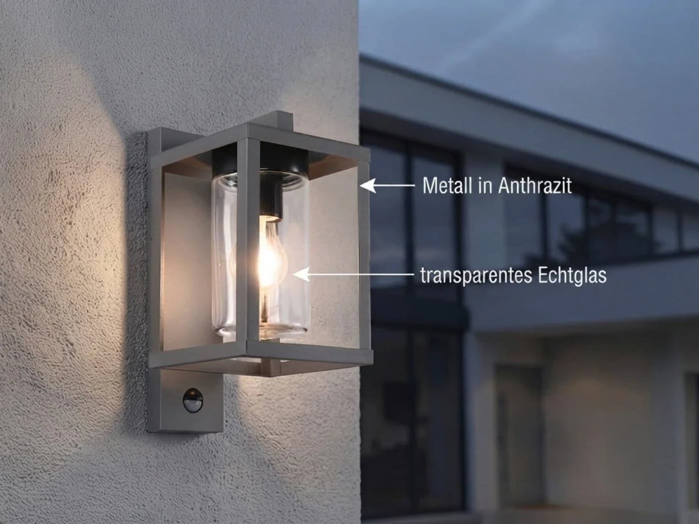 TRIO Leuchten LED Außen-Wandleuchte mit Bewegungsmelder Anthrazit - Bild 3