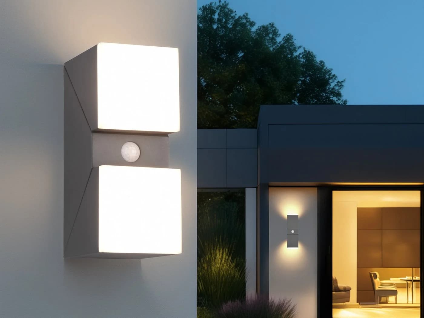 TRIO Leuchten LED Außen-Wandleuchte Bewegungsmelder 2er Set - Bild 5