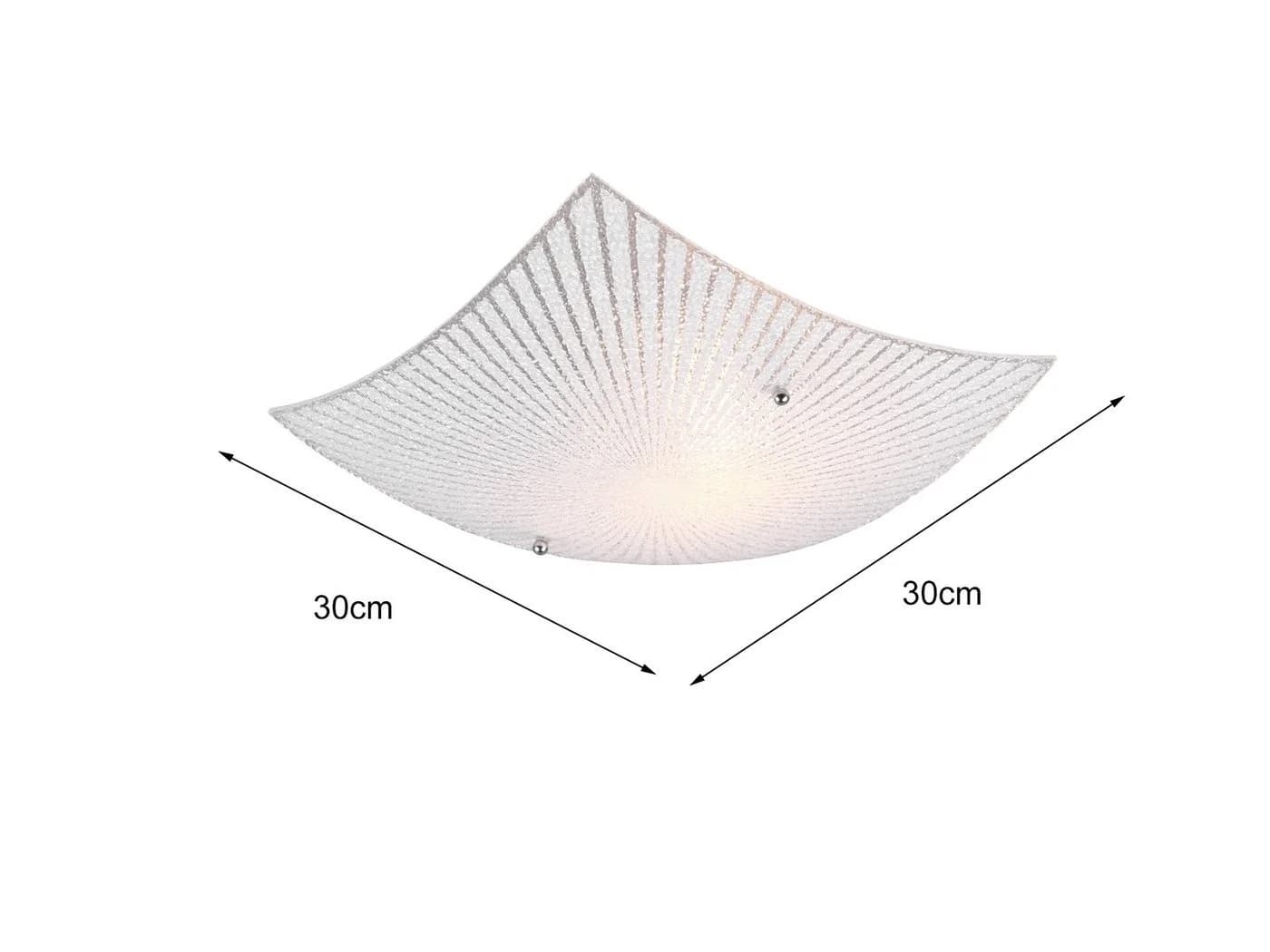 TRIO Leuchten LED Deckenleuchte Warmweiß Opal-Glas Silber - Bild 4