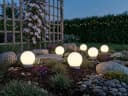GLOBO LIGHTING 6er Set Solarkugeln LED Solarleuchte Dämmerungssensor Neutralweiß Bild 1
