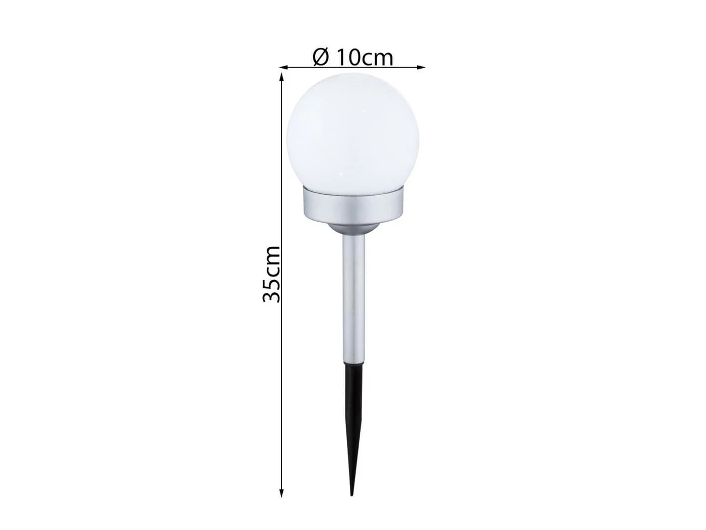GLOBO LIGHTING 6er Set Solarkugeln LED Solarleuchte Dämmerungssensor Neutralweiß - Bild 3