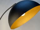 FISCHER & HONSEL LED Bogenlampe Schwarz Gold Dimmbar Bild 5