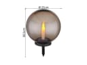 GLOBO LIGHTING LED Solarleuchte 2er Set Warmweiß Dämmerungssensor Bild 3