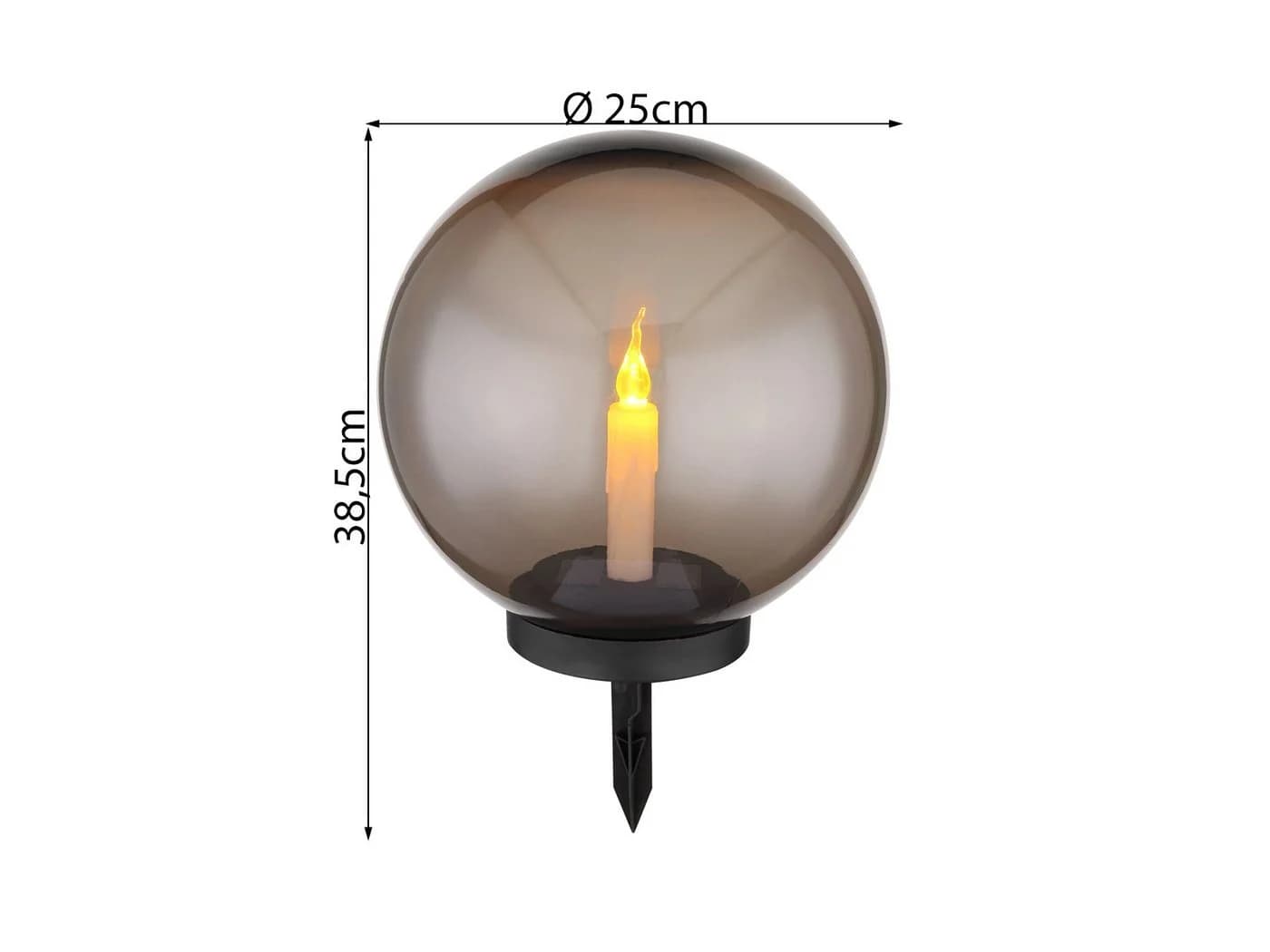 GLOBO LIGHTING LED Solarleuchte 2er Set Warmweiß Dämmerungssensor - Bild 3