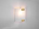 Trio Leuchten LED Wandleuchte Weiß Altmessing Dimmbar Bild 1