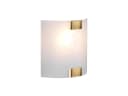 Trio Leuchten LED Wandleuchte Weiß Altmessing Dimmbar Bild 2