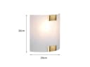 Trio Leuchten LED Wandleuchte Weiß Altmessing Dimmbar Bild 3