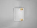 Trio Leuchten LED Wandleuchte Weiß Altmessing Dimmbar Bild 4