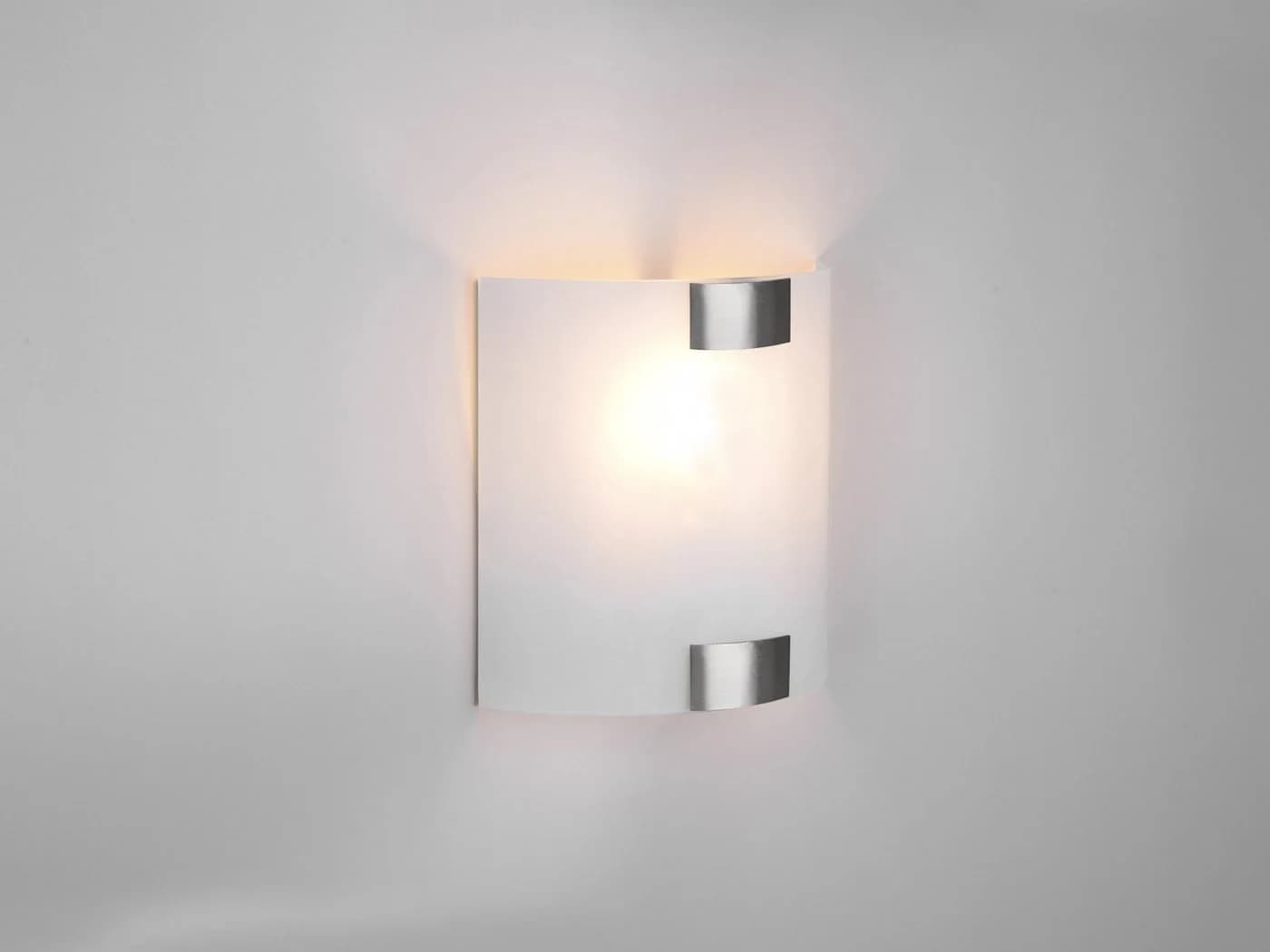 TRIO Leuchten LED Wandleuchte Weiß Silber Flach Designklassiker