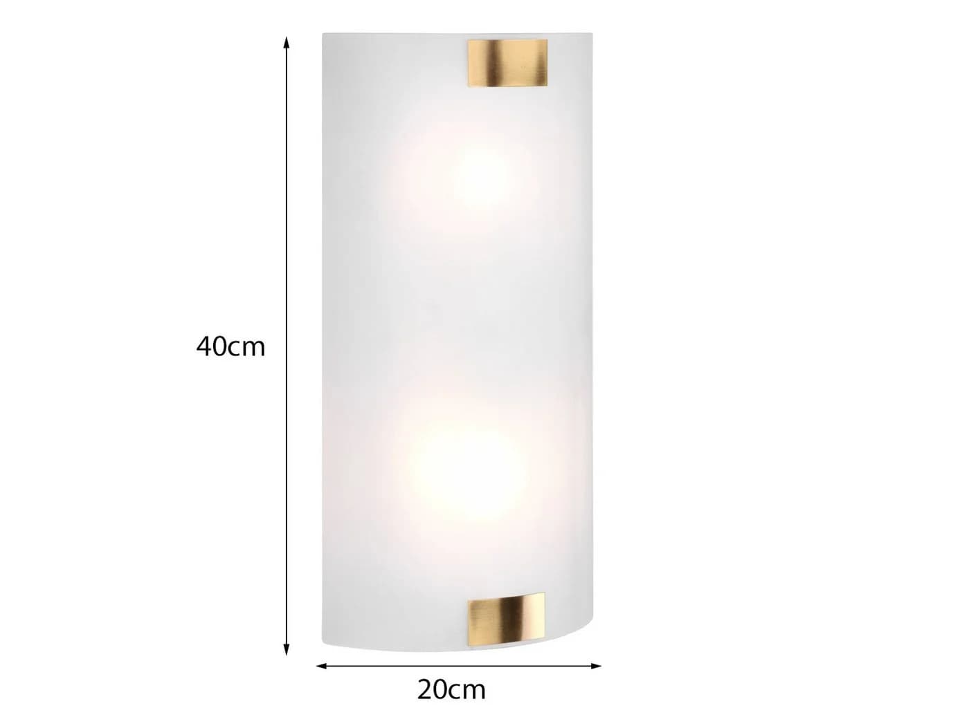 TRIO Leuchten LED Wandleuchte Weiß Gold Flach Glas - Bild 4