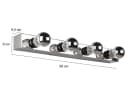 TRIO Leuchten Spiegelleuchte Retro Silber Chrom LED inklusive Bild 4