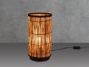 meineWunschleuchte Nachttischlampe, Rattan in Bambusoptik, 34,5 cm Bild 3