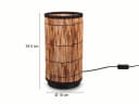 meineWunschleuchte Nachttischlampe, Rattan in Bambusoptik, 34,5 cm Bild 4
