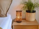meineWunschleuchte Nachttischlampe, Rattan in Bambusoptik, 34,5 cm Bild 5