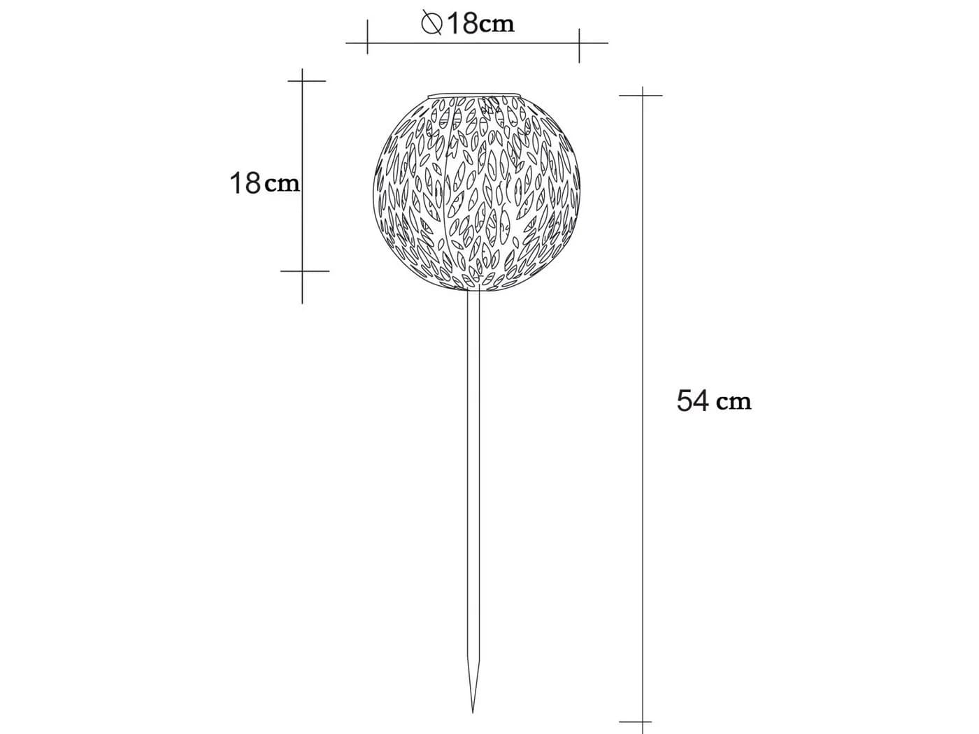 GLOBO LIGHTING Solarleuchte LED Kugel Warmweiß 2er Set - Bild 3