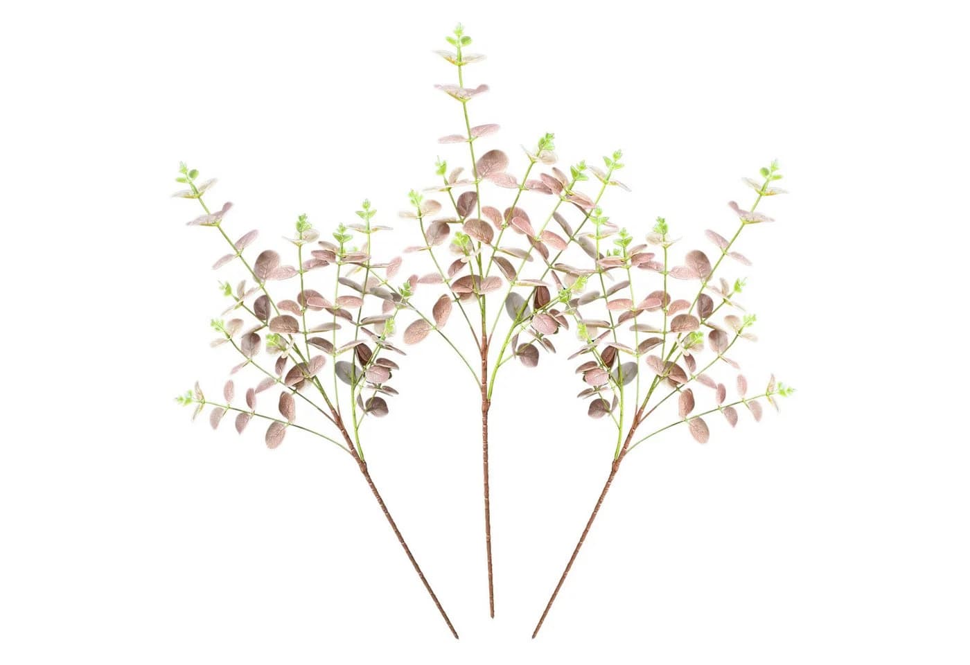 Künstlicher Eukalyptus 85 cm Dekorative Kunstzweige 3er Set Layba