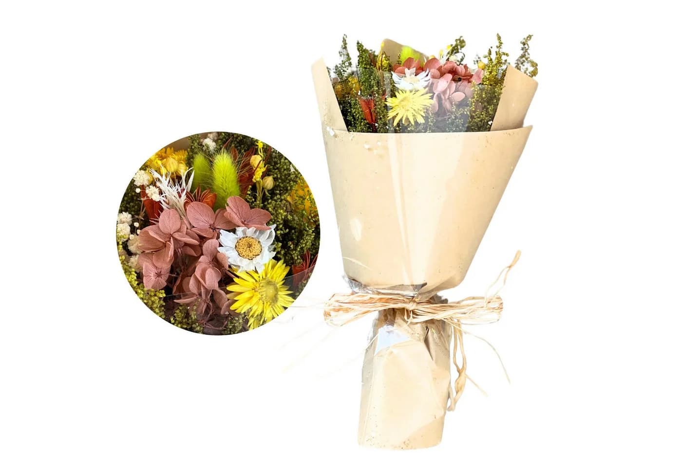 Layba Trockenblumenstrauß Set Boho Stil 5er Bouquet - Bild 2