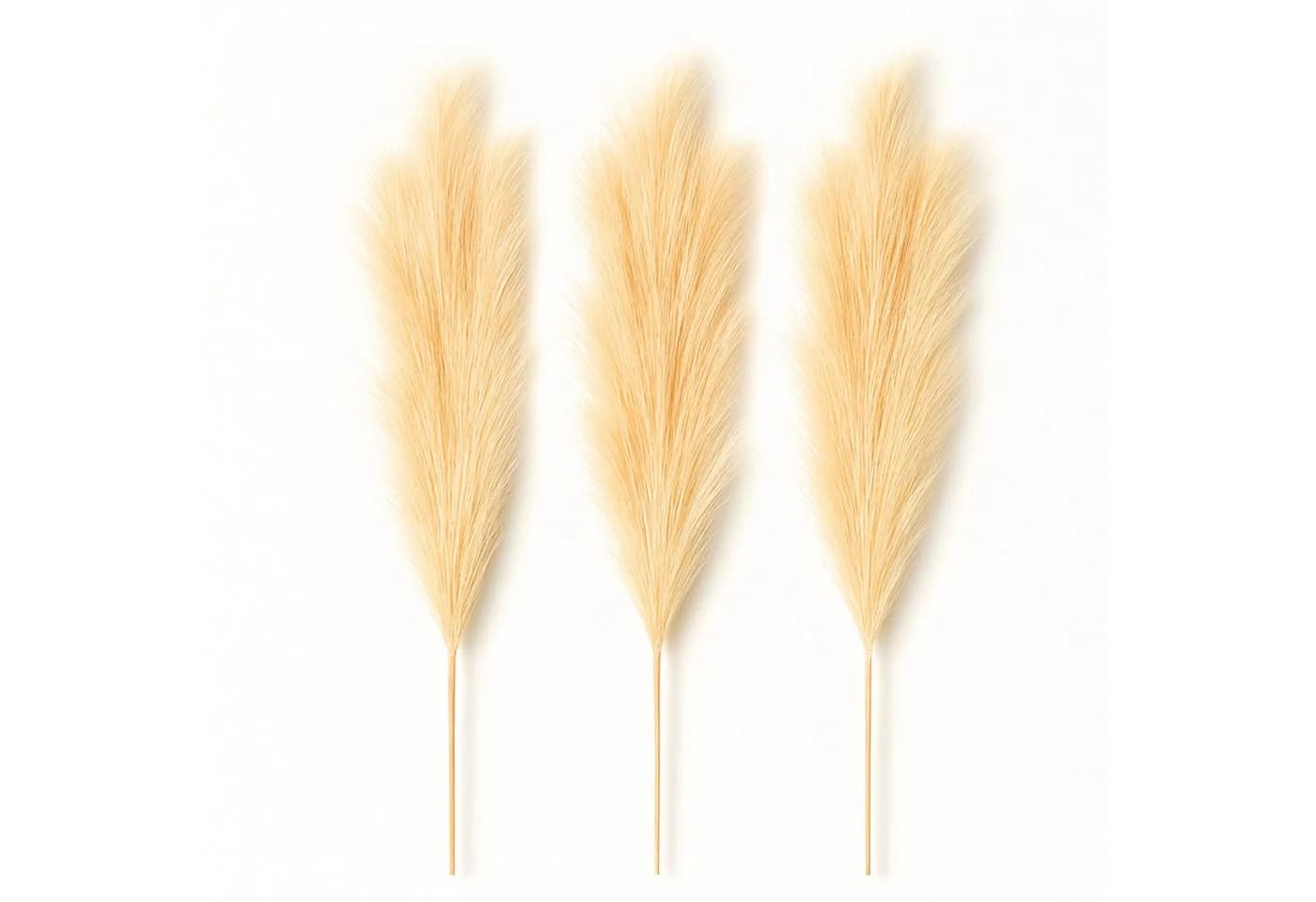 Layba Künstliches Pampasgras 3er Set Beige Creme 100 cm - Bild 2