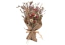 LAYBA Trockenblumenstrauß Natur-Beige-Bordeaux mit Jute Bild 2