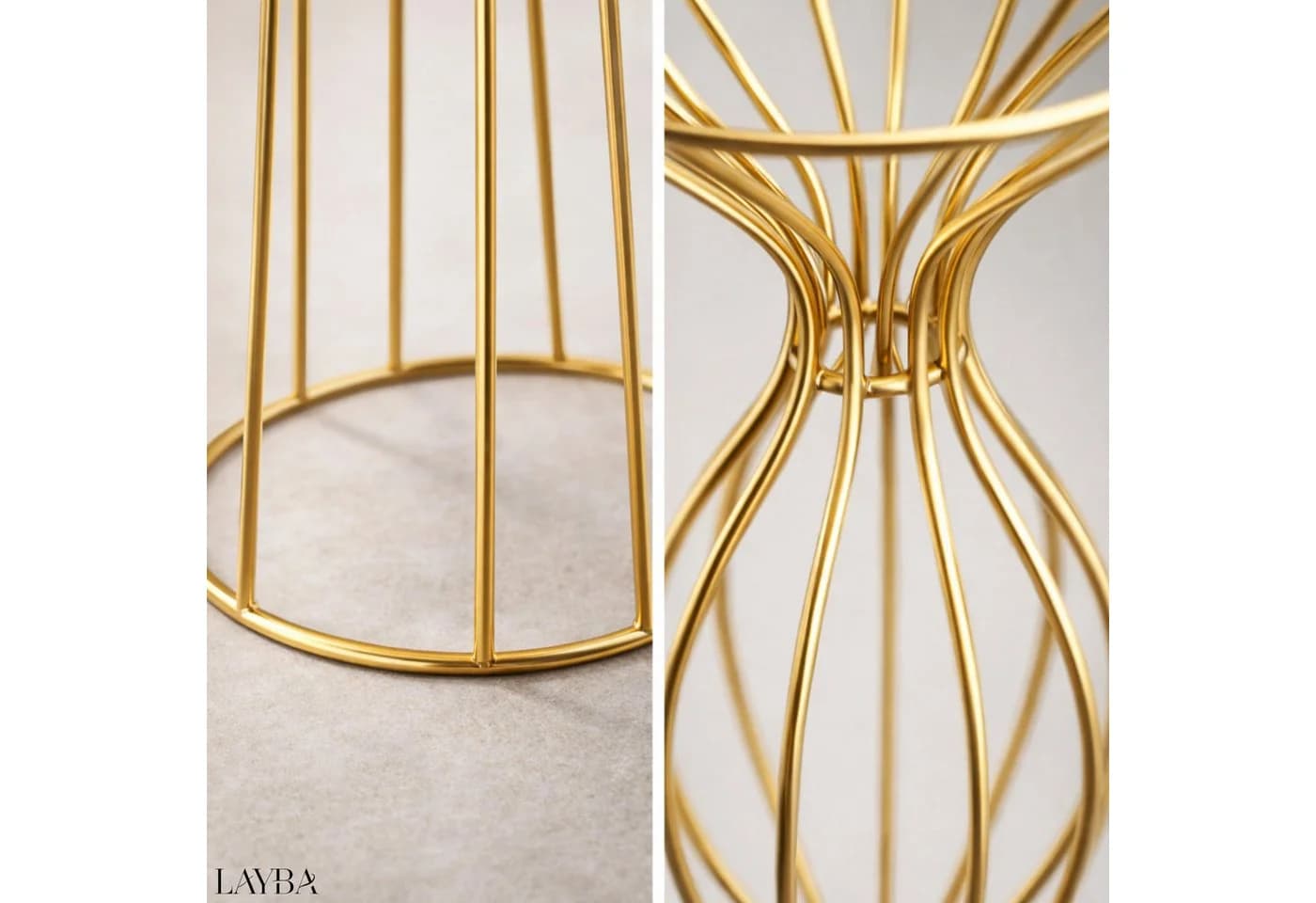 Layba Blumenständer Gold Edelstahl - Bild 3