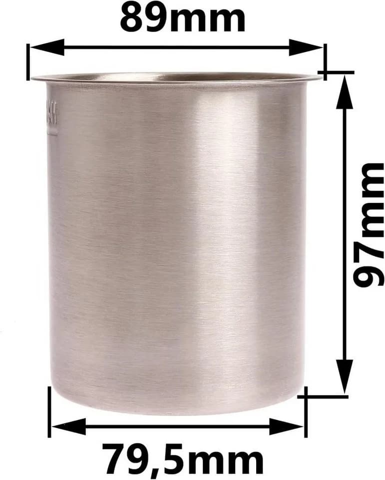 HEKERS Dekokamin Edelstahl Dose 0,45 l Bio Ethanol
