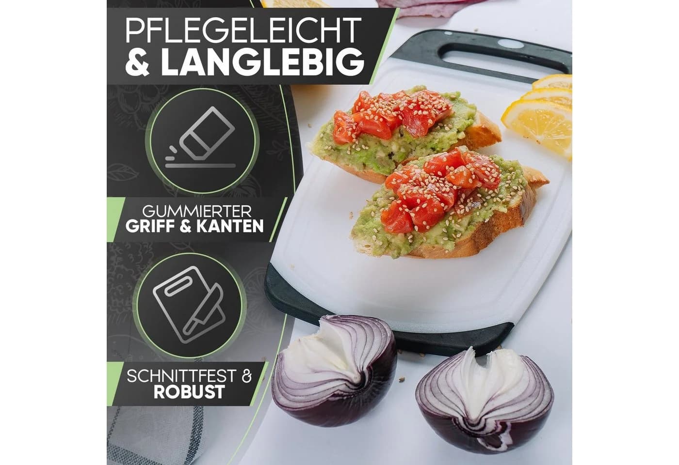 Loco Bird Frühstücksbrett 6er Set Kunststoff Antibakteriell - Bild 4