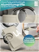 Loco Bird Wäschekorb Faltbar 95L Beige mit Griff Bild 5