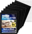 Loco Bird Filzgleiter Selbstklebend Schwarz 8 Stück Bild 2