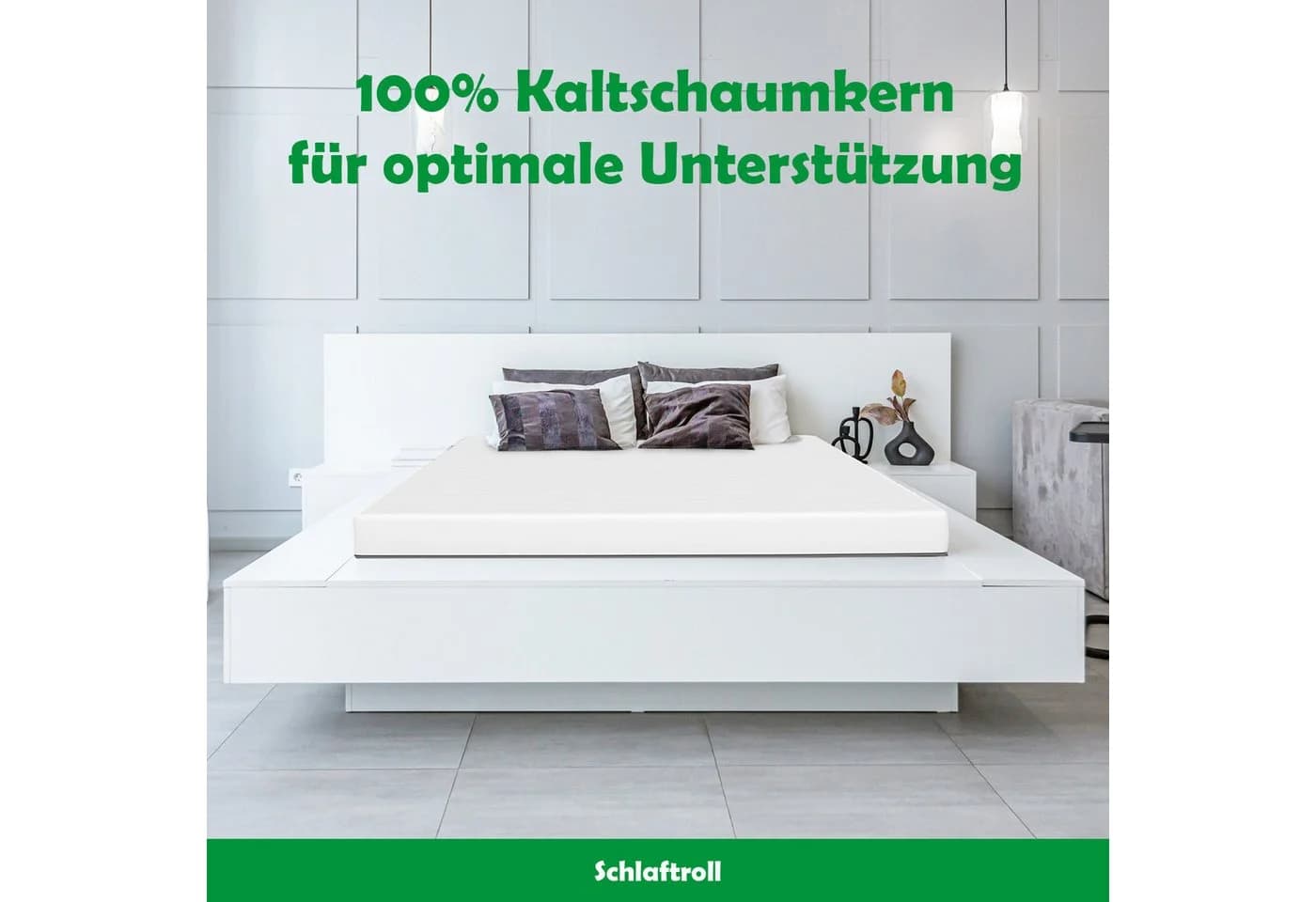 Schlaftroll Kaltschaummatratze H2 Punktelastisch OEKO-TEX - Bild 3