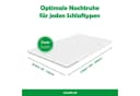 Schlaftroll Kaltschaum Topper OEKO-TEX Zertifiziert Mikrofaser Bild 1