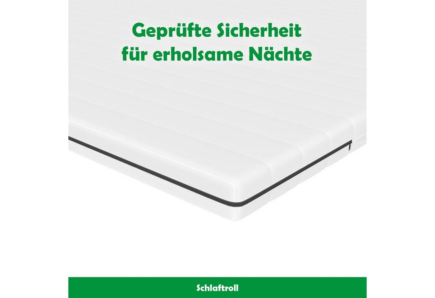 Schlaftroll Kaltschaum Topper OEKO-TEX Zertifiziert Mikrofaser - Bild 3