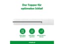 Schlaftroll Kaltschaum Topper OEKO-TEX Zertifiziert Mikrofaser Bild 4