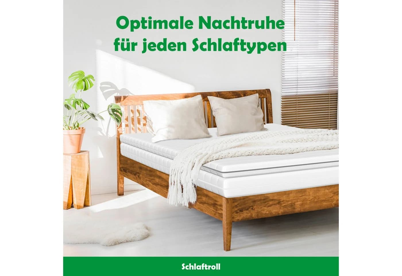 Schlaftroll Kaltschaum Topper OEKO-TEX Zertifiziert Mikrofaser - Bild 5