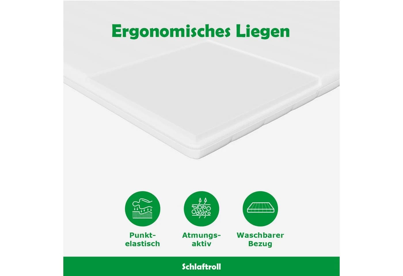 Schlaftroll Kaltschaumtopper Ergonomische Matratzenauflage - Bild 4