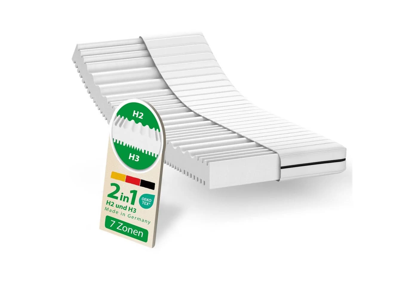 Schlaftroll Kaltschaummatratze H2/H3 7-Zonen Wendematratze