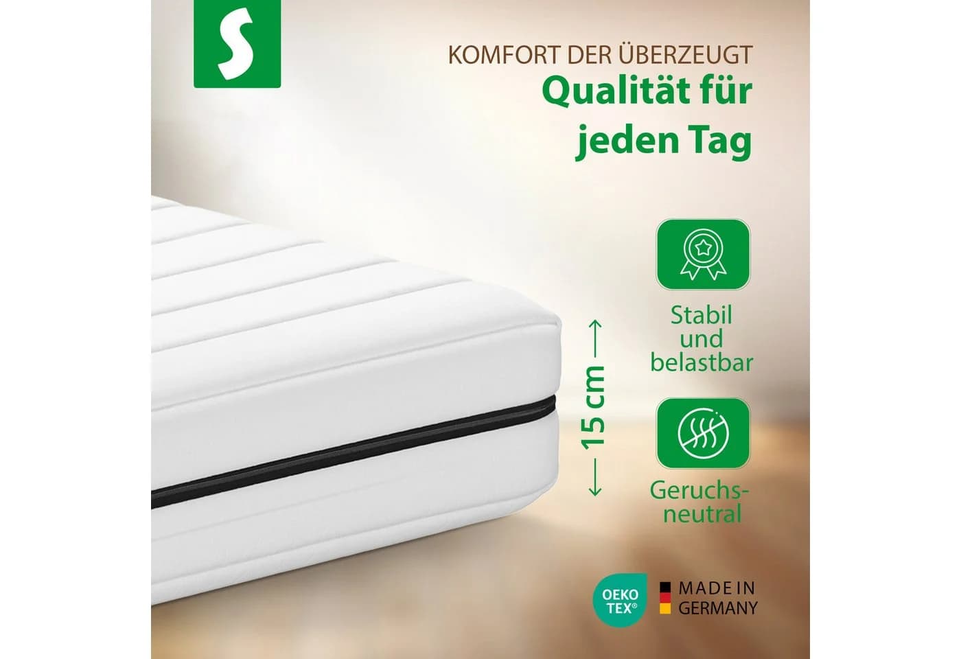 Schlaftroll Kaltschaummatratze H2/H3 7-Zonen Wendematratze - Bild 4