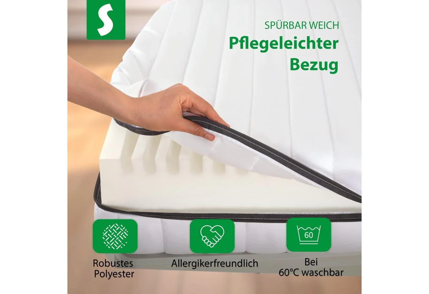 Schlaftroll Kaltschaummatratze H2/H3 7-Zonen Wendematratze - Bild 5