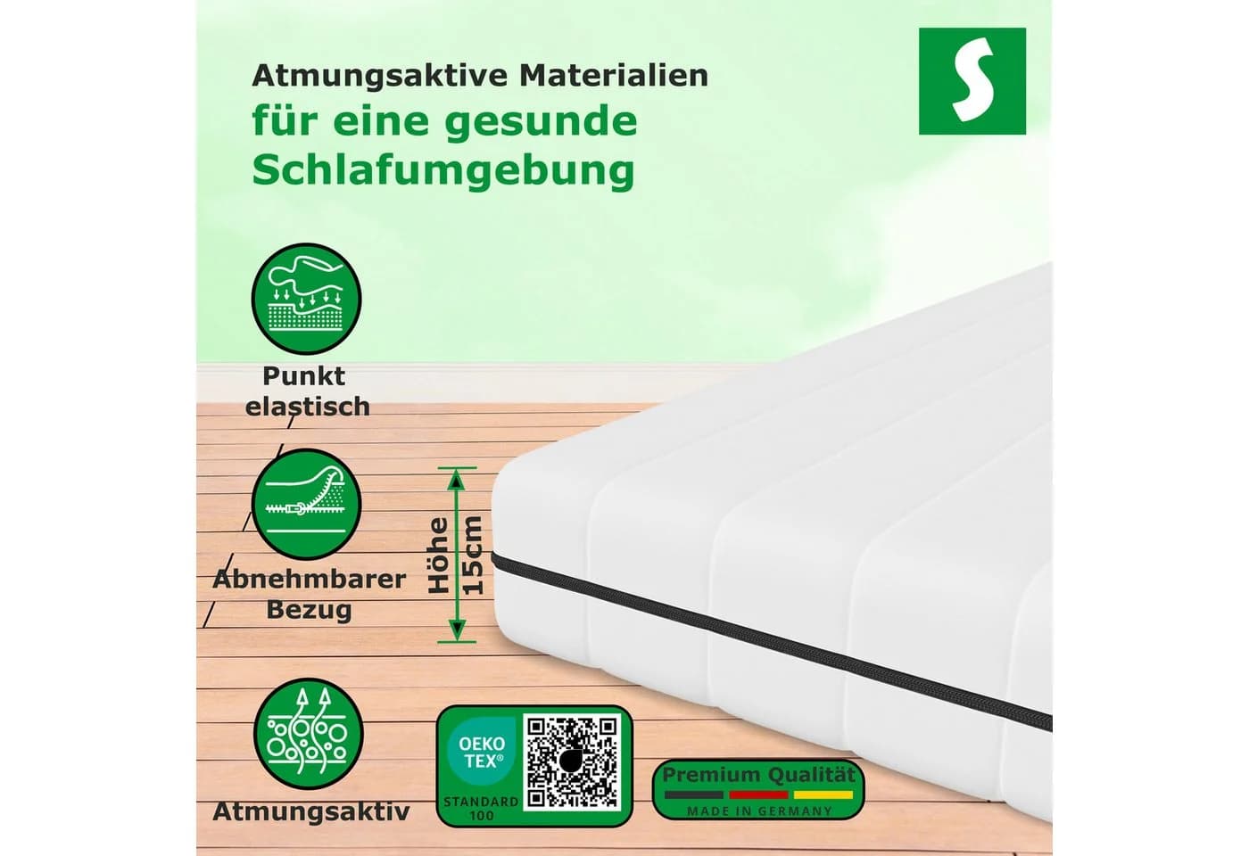 Schlaftroll Orthopädische Gelschaummatratze 15 cm Höhe - Bild 5
