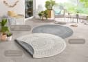 Hanse Home Porto Wendeteppich Grau Rund 240cm Bild 3