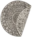 freundin Home Collection Teppich Lilja Schwarz Creme Wendeteppich Bild 1