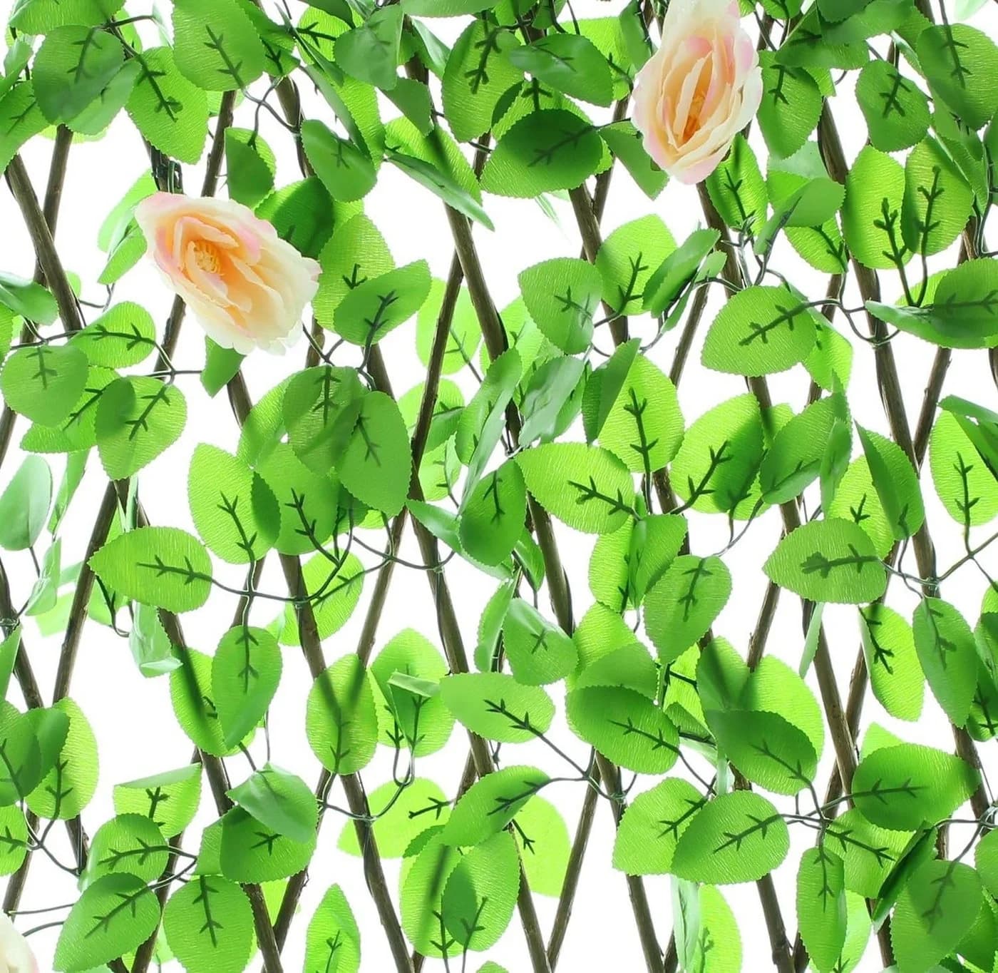 Dekoleidenschaft Weidenzaun Dekozaun Rose Grün - Bild 5