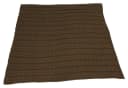 Dekoleidenschaft Kuscheldecke Mocca Braun Stickmuster 127x152 cm Sofadecke Bild 1