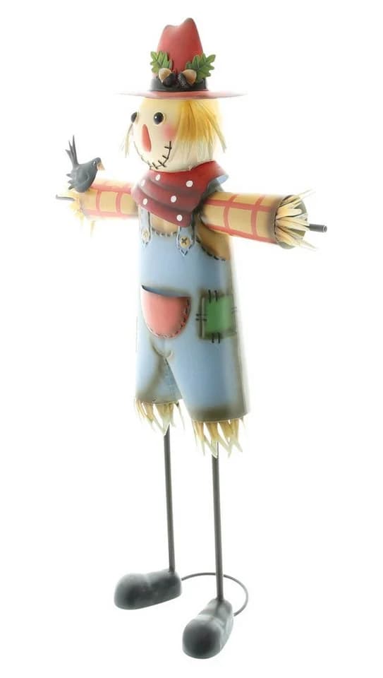 Dekoleidenschaft Gartenfigur Vogelscheuche Metall Bunt 76 cm - Bild 4