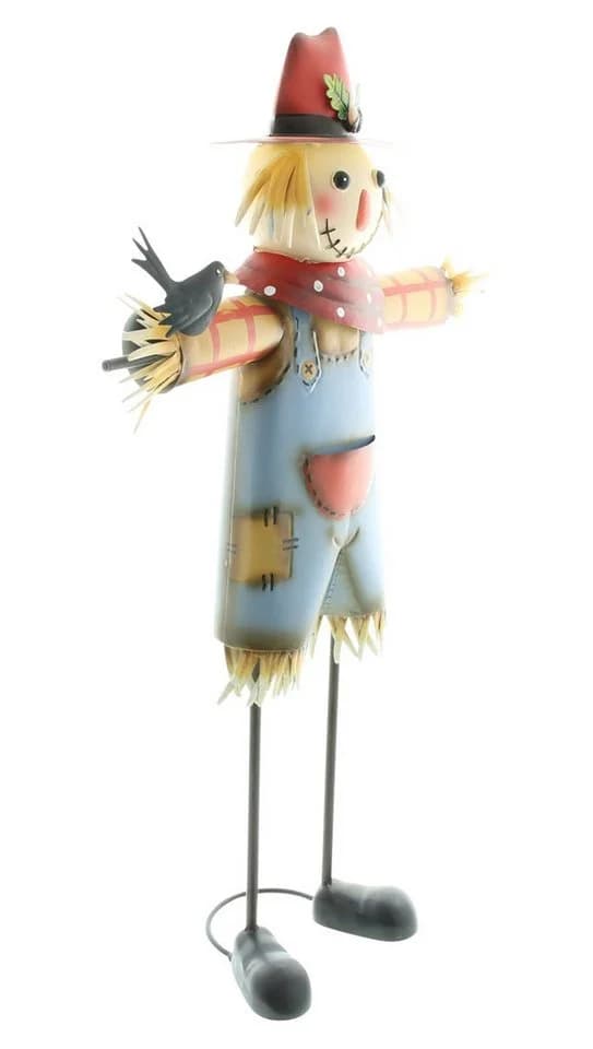 Dekoleidenschaft Gartenfigur Vogelscheuche Metall Bunt 76 cm - Bild 5