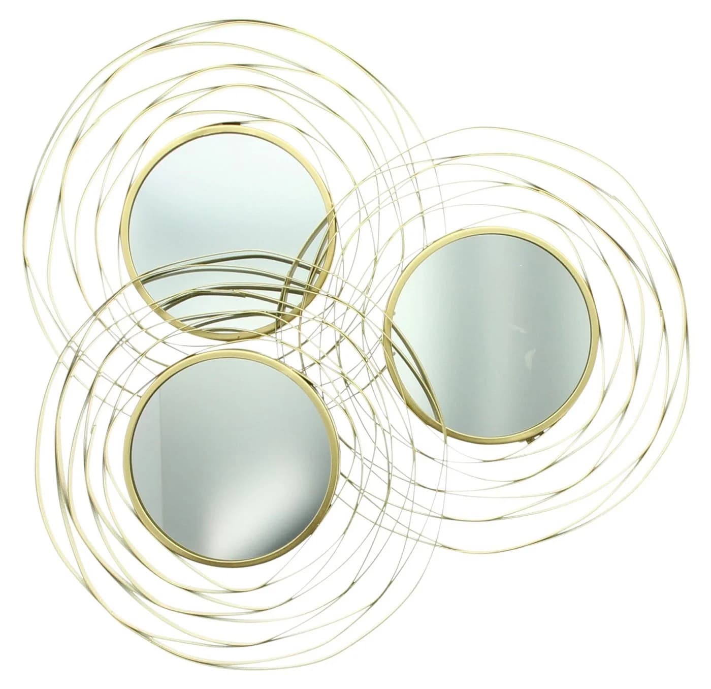 Dekoleidenschaft Dekospiegel-Set 3-teilig Gold Metallrahmen - Bild 4