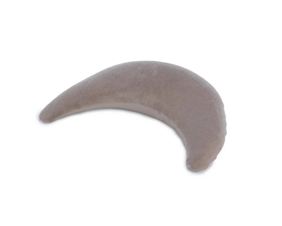 Theraline Stillkissen Plüschmond Taupe Mikroperlen