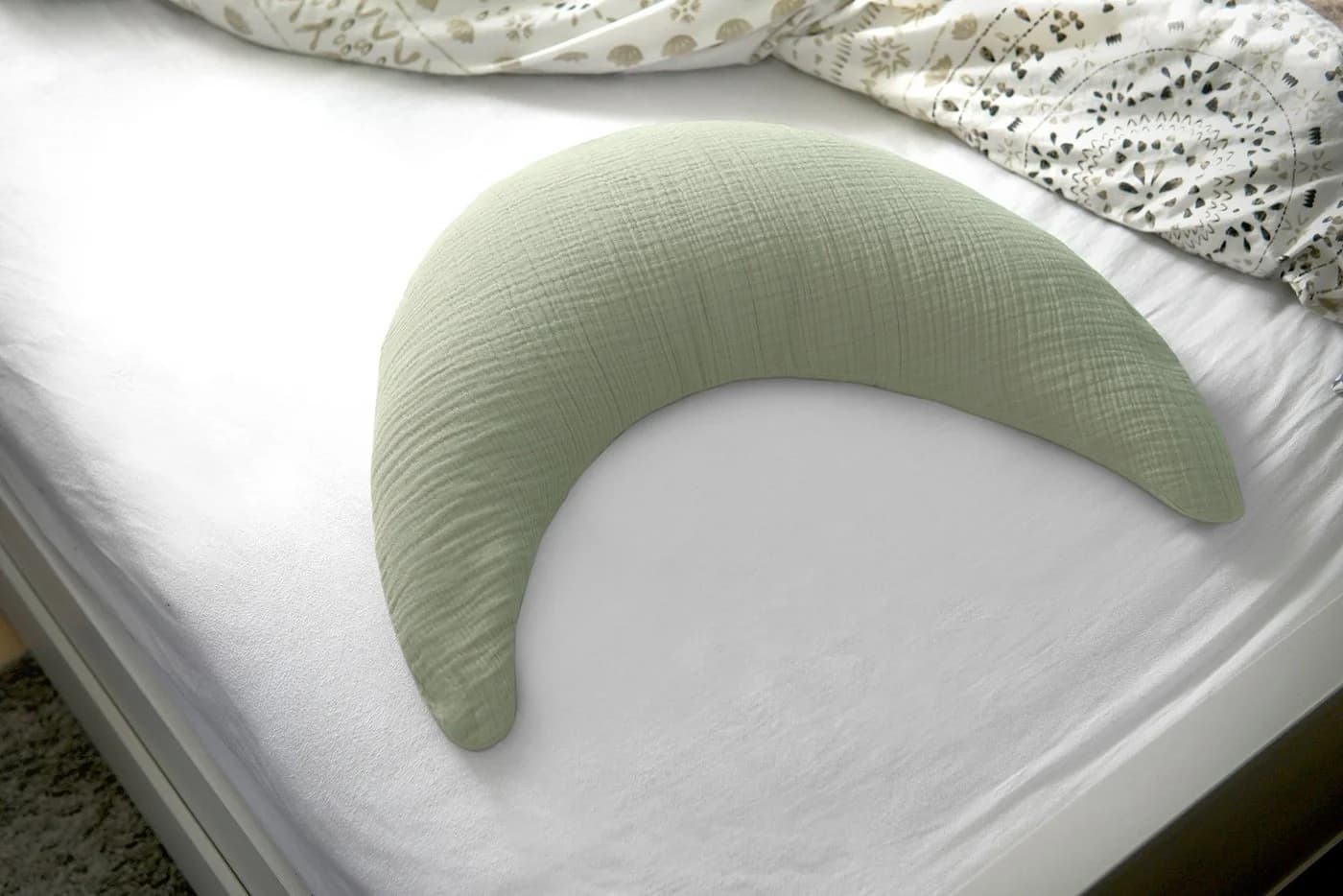 Theraline Stillkissen Musselinmond Salbei 100% Baumwolle