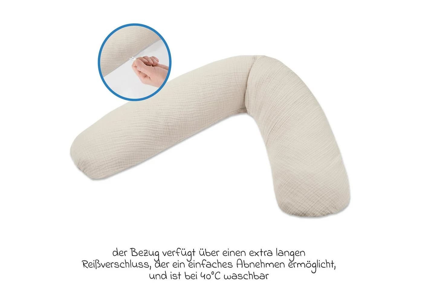 Theraline Stillkissen Dodo Premium Sandbeige